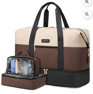 Lovevook Travel Duffel Bag for Women, Large Weekender Overnight Bag, Carry-on